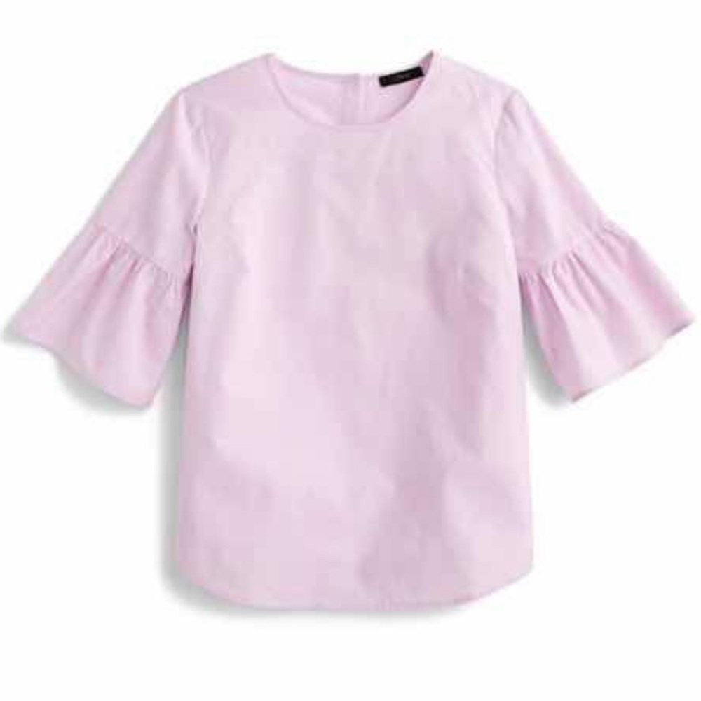 J. Crew Bell Sleeve Button Back Top